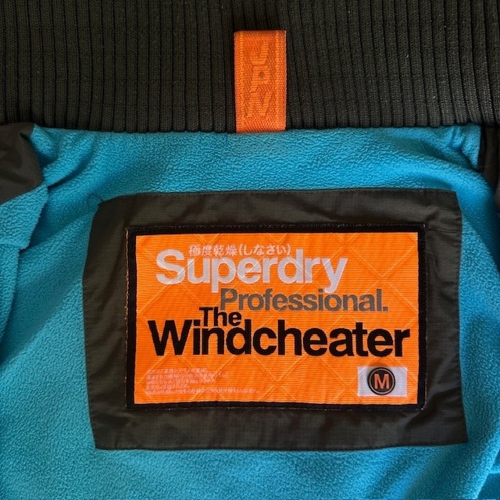 Superdry Windcheater Hooded Jacket Full Zip Outdoor Coat Olive Green M - Picture 2 of 8